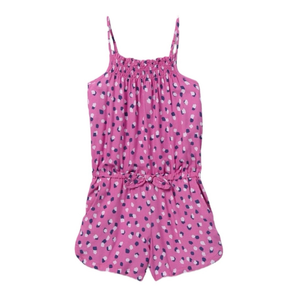 Cat & Jack Multi-Color Elastic Tie Waist Romper